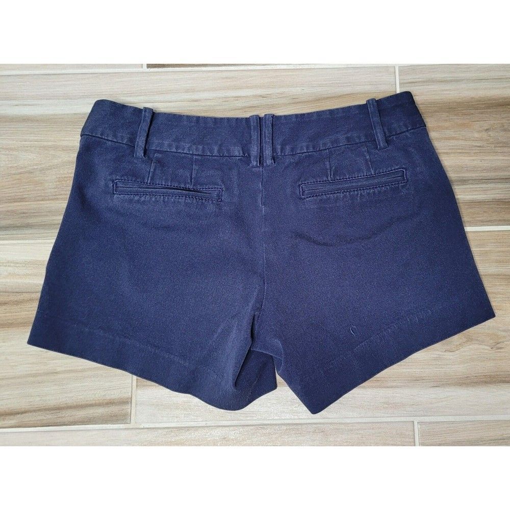 Lilly Pulitzer Sloane Shorts Size 4 Dark Navy Blue Stretch Side Zipper Pockets - Picture 2 of 10